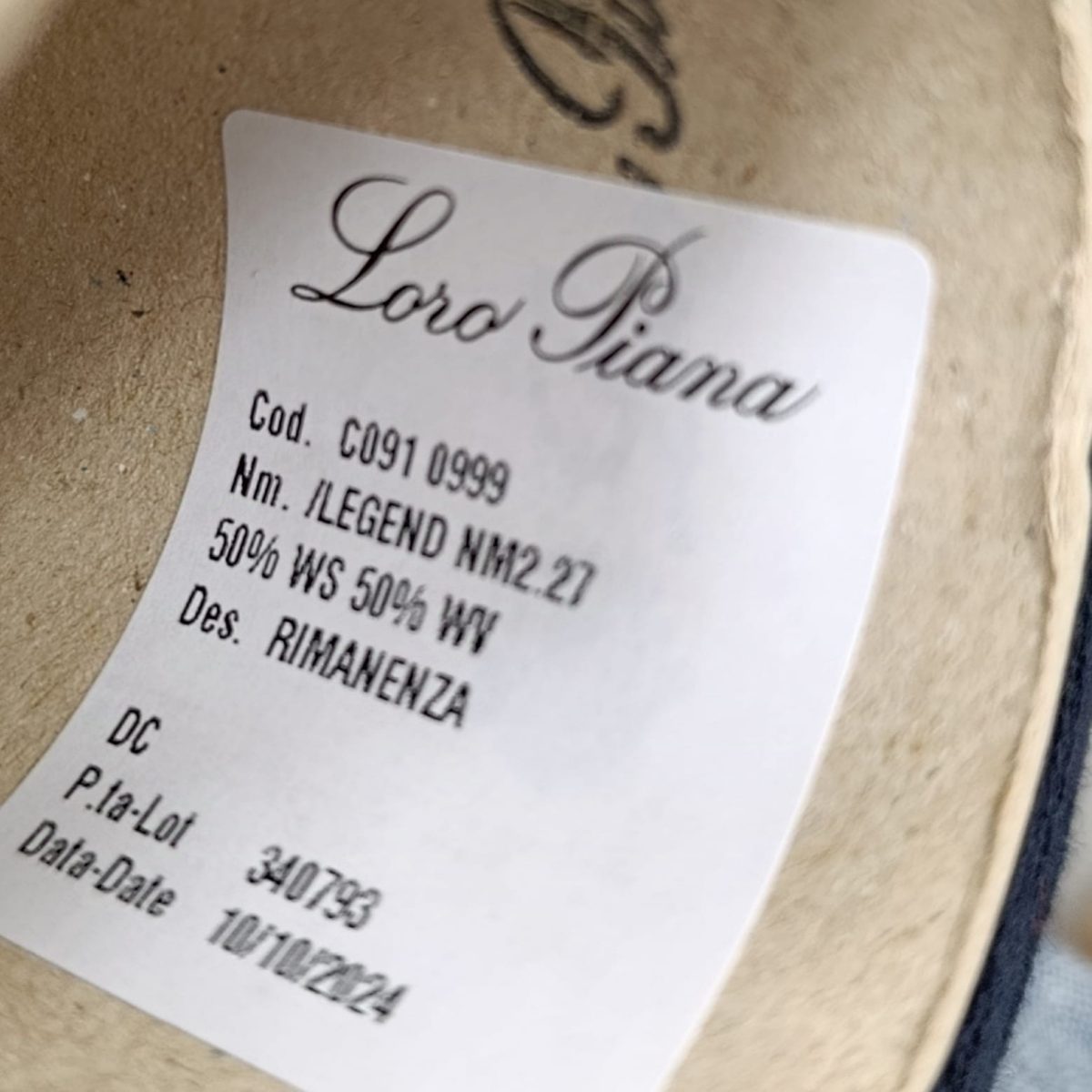 Пряжа Loro Piana Legend, кашемир бобинный, ночной синий цвет ночной синий