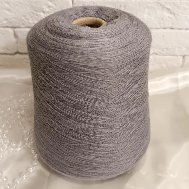 Пряжа Biella Yarn Victoria, меринос бобинный, серо-лиловый