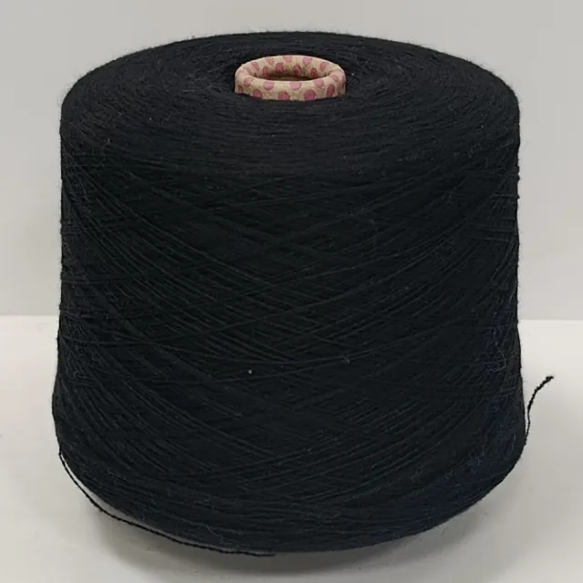 Пряжа Biagioli Modesto Cashmere, кашемир бобинный, черный