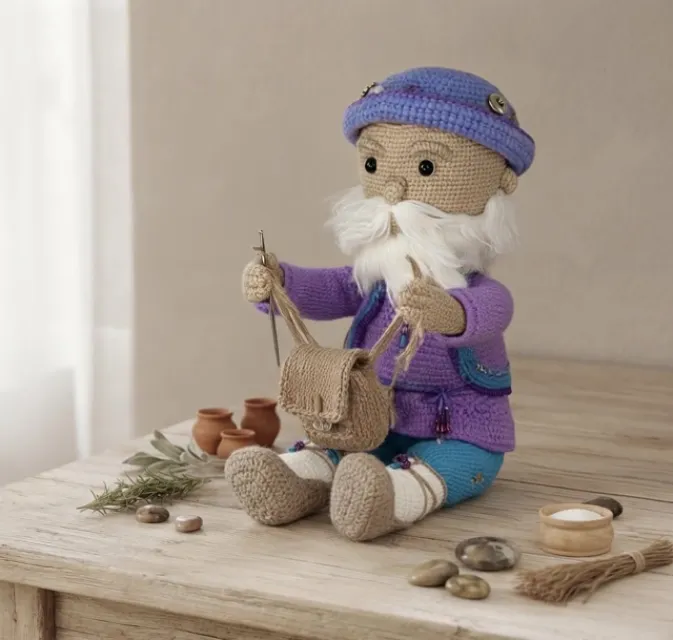Домовой ручной работы — вязаная игрушка 🧶❤️