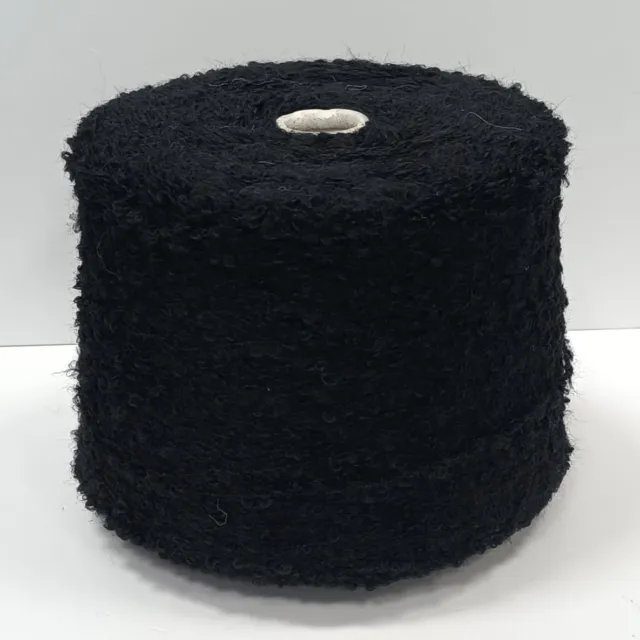 Пряжа Luxury Selection Ri.Go Fancy Alpaca, букле бобинное, черный