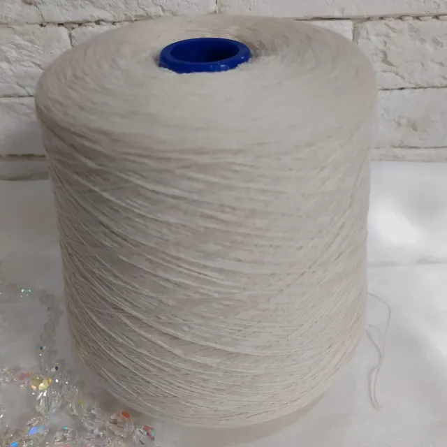 Пряжа Biagioli Modesto Cashmere, кашемир бобинный, экрю