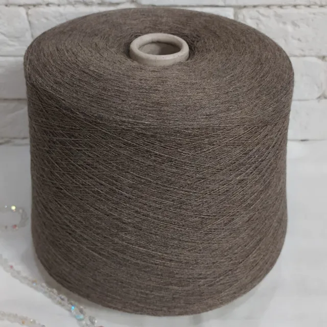 Пряжа Millefili Plaid, кашемир бобинный, кофейный