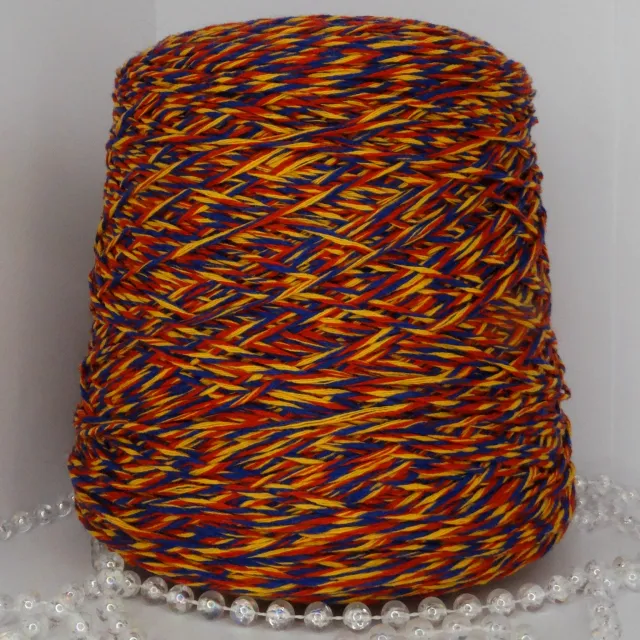 Пряжа Missoni Cashmere superpiuma, кашемир бобинный, красный синий желтый мулине