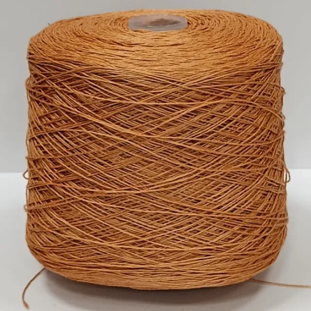 Пряжа Luxury Selection Frescolino, лён бобинный, мандарин