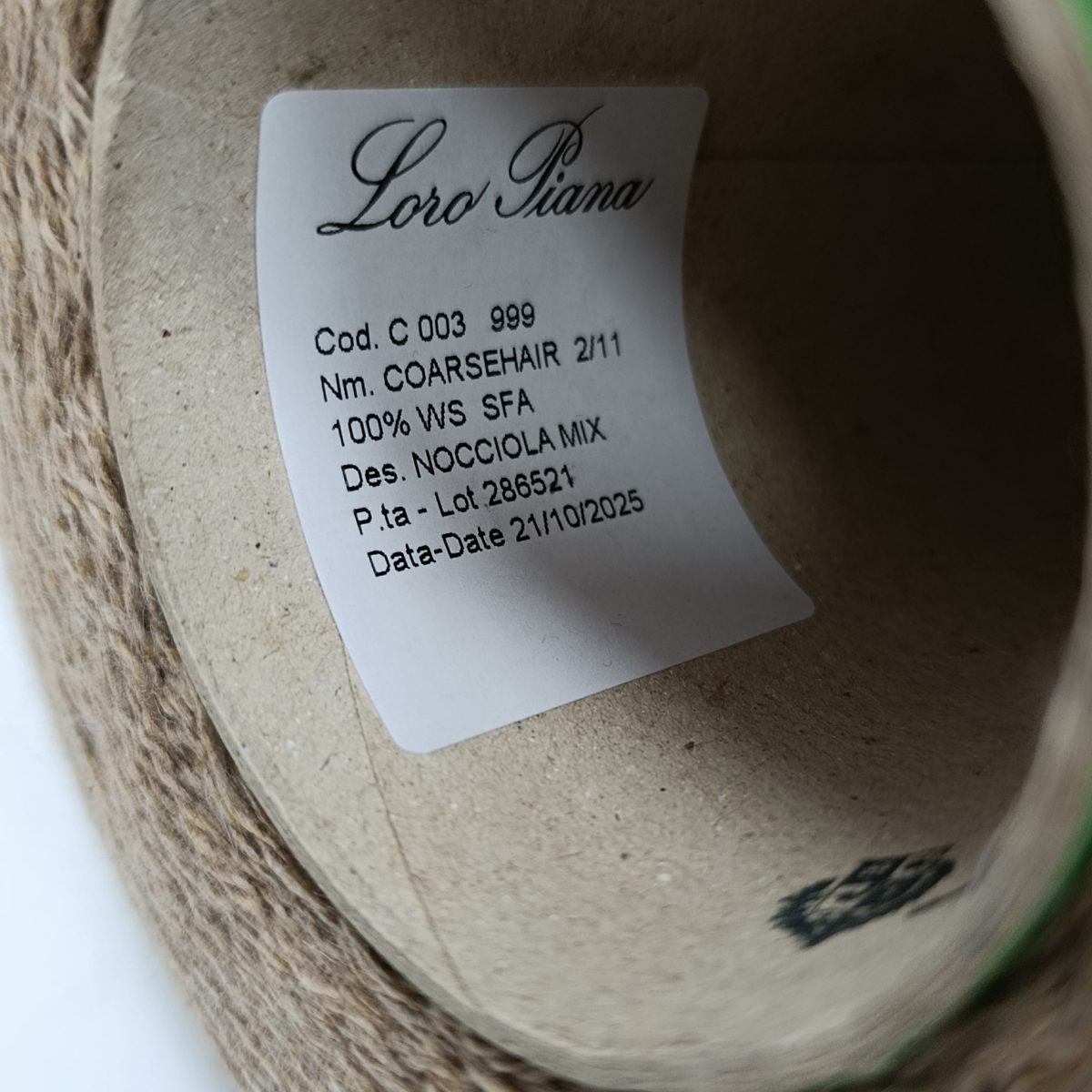 Пряжа Loro Piana Coarsehair, кашемир бобинный, фундук меланж цвет фундук меланж