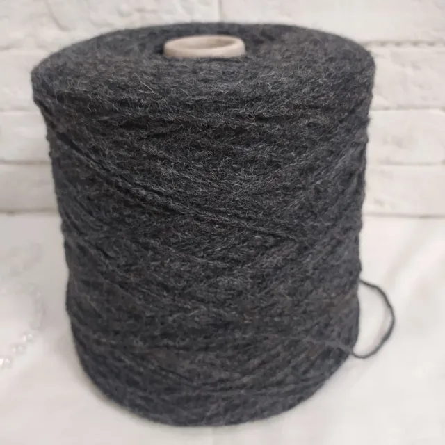 Пряжа Iafil S.P.A. Warp Alpaca, альпака бобинная, антрацит