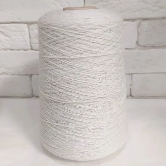 Пряжа Jovs weinberg Angora metall, ангора бобинная, белый жемчуг
