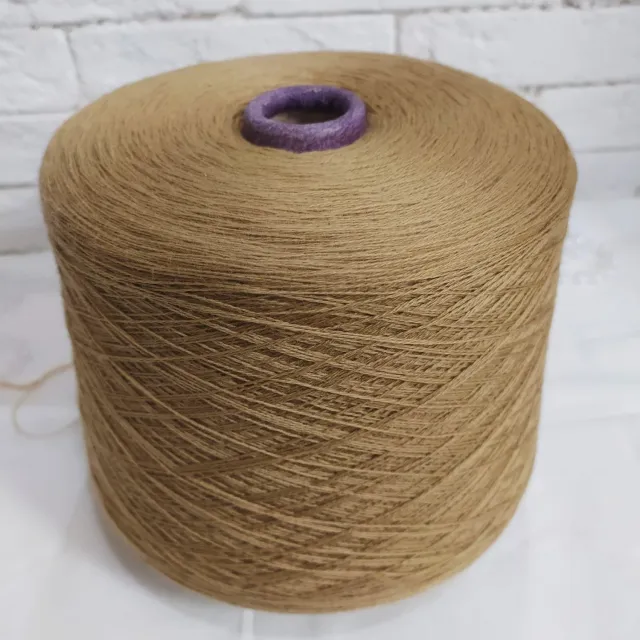 Пряжа Zegna Baruffa Cashwool, меринос бобинный, светлая олива
